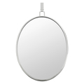 Varaluz Stopwatch 22X30 Oval Powder Room Mirror - Polished Nickel 4DMI0112